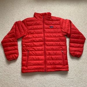 Patagonia down sweater jacket coat red
